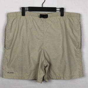Columbia Men's Shorts Lined Size L Tan